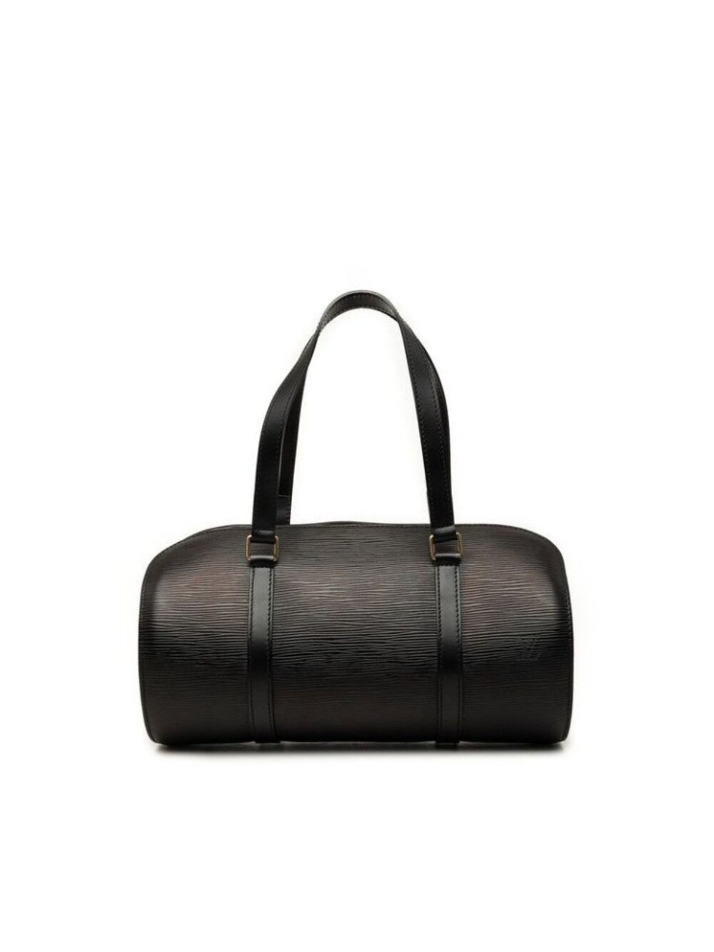 Louis Vuitton Epi Soufflot Handbag Noir Leather